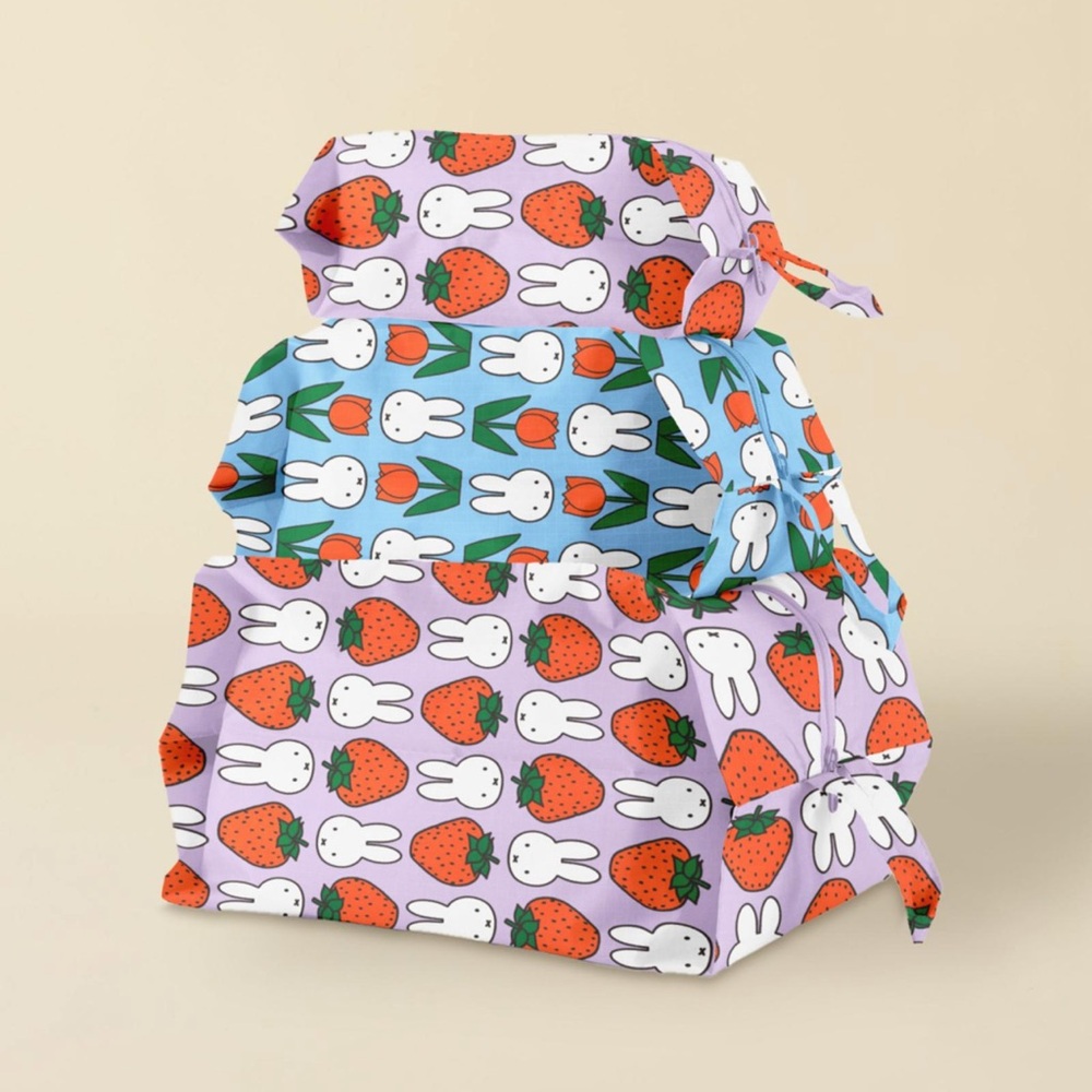 NWT! Baggu & Miffy 3D Travel Zip Pouch Set - UO Exclusive